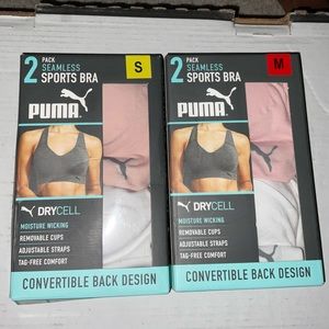 2Pack Puma Ladies Seamless Sports Bra